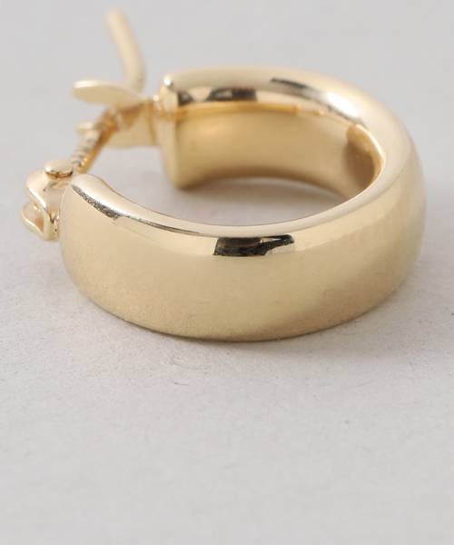 Lilas(リラ)の「《WEB限定》【SAMH by LILAS】フラットフープピアスK18GP(両耳)(ピアス(両耳用)・レディース・ゴールド・FREE)」の9枚目の写真