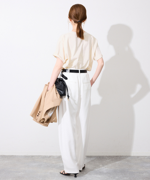 SIERRA DESIGNS（シェラデザイン）の「Sierra Designs/シエラデザインズ SLOBE別注 DOG TEE 【手洗い可能】（Tシャツ/カットソー・レディース・アイボリー/ボルドー・FREE）」の17枚目の写真