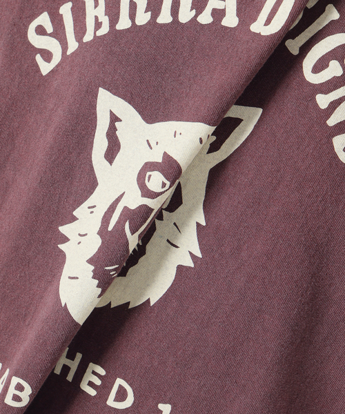 SIERRA DESIGNS（シェラデザイン）の「Sierra Designs/シエラデザインズ SLOBE別注 DOG TEE 【手洗い可能】（Tシャツ/カットソー・レディース・アイボリー/ボルドー・FREE）」の20枚目の写真