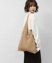 THE CELL.（ザセルドット）の「クロシェ・エアループトートBAG　CROCHET AIR LOOP TOTE BAG（トートバッグ）」