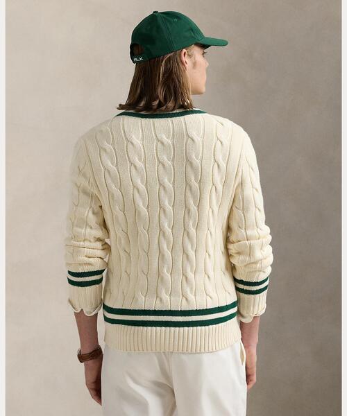 POLO RALPH LAUREN（ポロ ラルフ ローレン）の「アイコニック クリケット セーター（ニット/セーター・メンズ・ナチュラル・S/M/L/XS）」の5枚目の写真