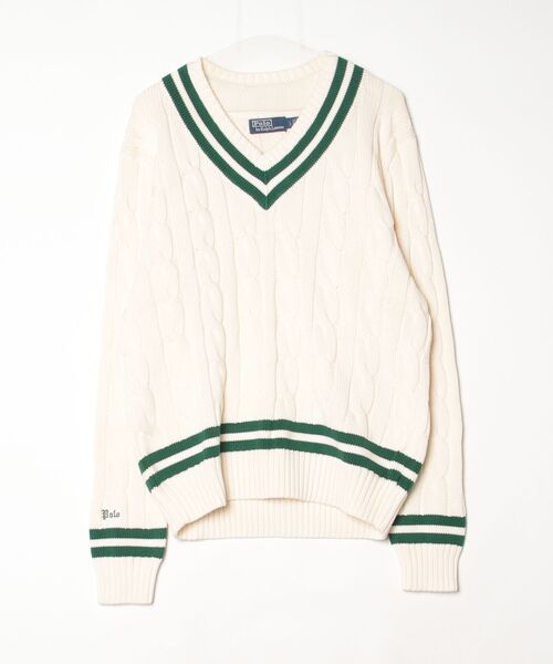 POLO RALPH LAUREN（ポロ ラルフ ローレン）の「アイコニック クリケット セーター（ニット/セーター・メンズ・ナチュラル・S/M/L/XS）」の3枚目の写真