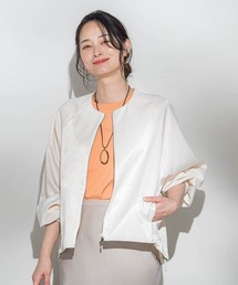 LAUTREAMONT（ロートレアモン）の「サテンジップブルゾン≪手洗い≫（ブルゾン）」