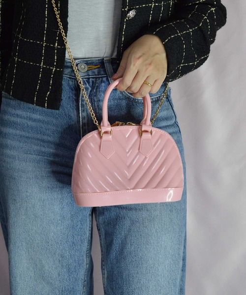 BROTHERHOOD（ブラザーフッド）の「【eY】Candy Dome mini Bag（ハンドバッグ・レディース・ホワイト/イエロー/ブラック/ピンク/ベージュ・FREE）」の5枚目の写真