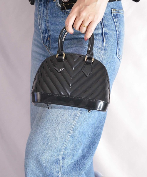 BROTHERHOOD（ブラザーフッド）の「【eY】Candy Dome mini Bag（ハンドバッグ・レディース・ホワイト/イエロー/ブラック/ピンク/ベージュ・FREE）」の12枚目の写真