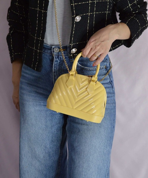 BROTHERHOOD（ブラザーフッド）の「【eY】Candy Dome mini Bag（ハンドバッグ・レディース・ホワイト/イエロー/ブラック/ピンク/ベージュ・FREE）」の15枚目の写真