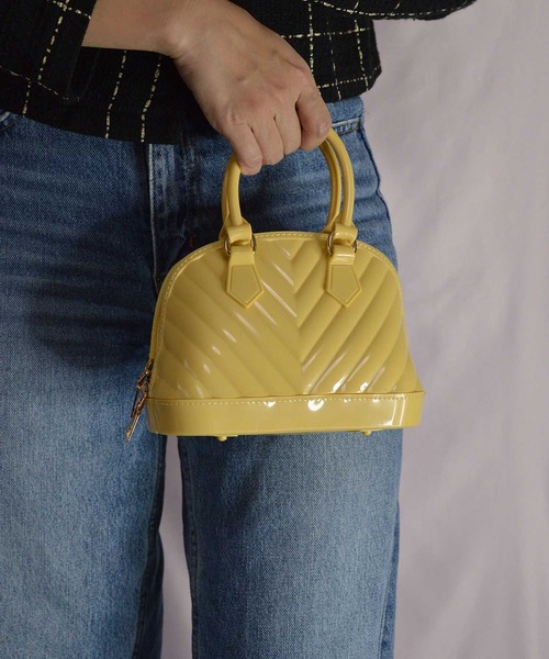 BROTHERHOOD（ブラザーフッド）の「【eY】Candy Dome mini Bag（ハンドバッグ・レディース・ホワイト/イエロー/ブラック/ピンク/ベージュ・FREE）」の18枚目の写真