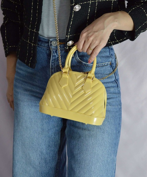 BROTHERHOOD（ブラザーフッド）の「【eY】Candy Dome mini Bag（ハンドバッグ・レディース・ホワイト/イエロー/ブラック/ピンク/ベージュ・FREE）」の20枚目の写真