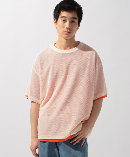niko and...(ニコアンド)の「シアーレイヤードTシャツ(Tシャツ/カットソー・メンズ・ネイビー/ブラウン/その他6/ブラック・MEDIUM/LARGE)」の16枚目の写真