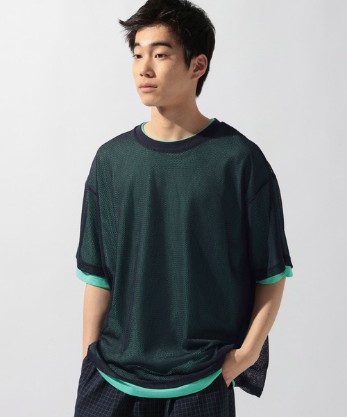 niko and...(ニコアンド)の「シアーレイヤードTシャツ(Tシャツ/カットソー・メンズ・ネイビー/ブラウン/その他6/ブラック・MEDIUM/LARGE)」の18枚目の写真