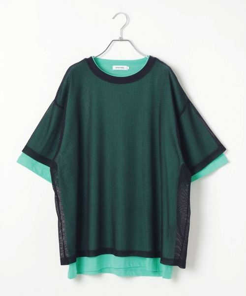 niko and...(ニコアンド)の「シアーレイヤードTシャツ(Tシャツ/カットソー・メンズ・ネイビー/ブラウン/その他6/ブラック・MEDIUM/LARGE)」の13枚目の写真