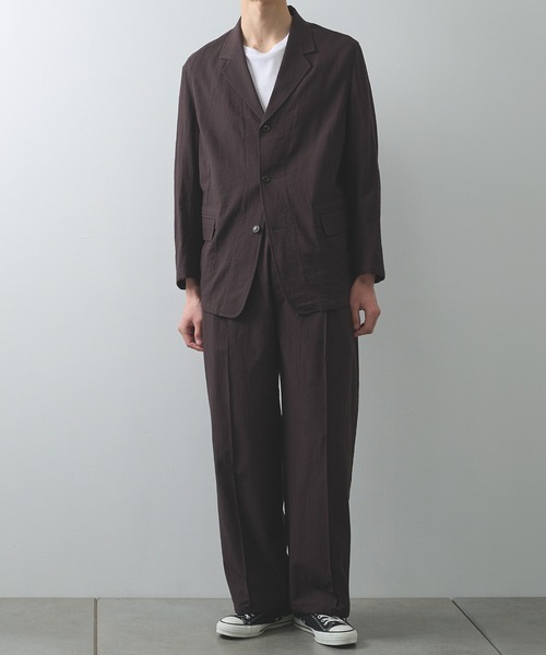 Product Twelve（プロダクトトゥエルブ）の「【Product Twelve/プロダクトトゥエルブ】Techno Wool Sleeping Trousers（スラックス・メンズ・ブラウン/ブラック・2/1）」の14枚目の写真
