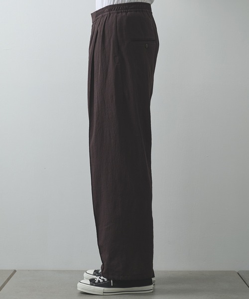 Product Twelve（プロダクトトゥエルブ）の「【Product Twelve/プロダクトトゥエルブ】Techno Wool Sleeping Trousers（スラックス・メンズ・ブラウン/ブラック・2/1）」の17枚目の写真