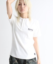 【THRASHER/スラッシャー】ワンポイント刺繍 ヘンリーネックTシャツ