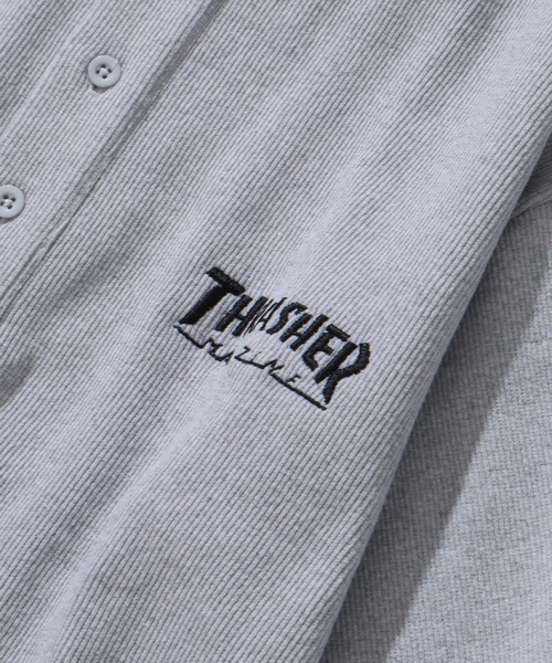 THRASHER(スラッシャー)の「【THRASHER/スラッシャー】ワンポイント刺繍 ヘンリーネックTシャツ(Tシャツ/カットソー・メンズ・ホワイト/ブラック/グレー・S/L/M)」の13枚目の写真