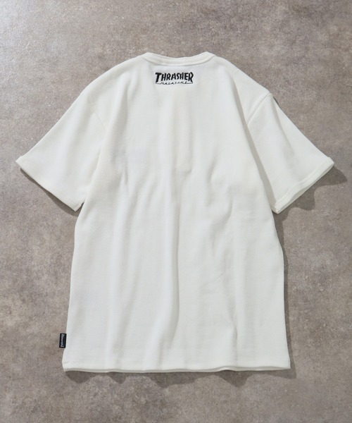 THRASHER(スラッシャー)の「【THRASHER/スラッシャー】ワンポイント刺繍 ヘンリーネックTシャツ(Tシャツ/カットソー・メンズ・ホワイト/ブラック/グレー・S/L/M)」の21枚目の写真