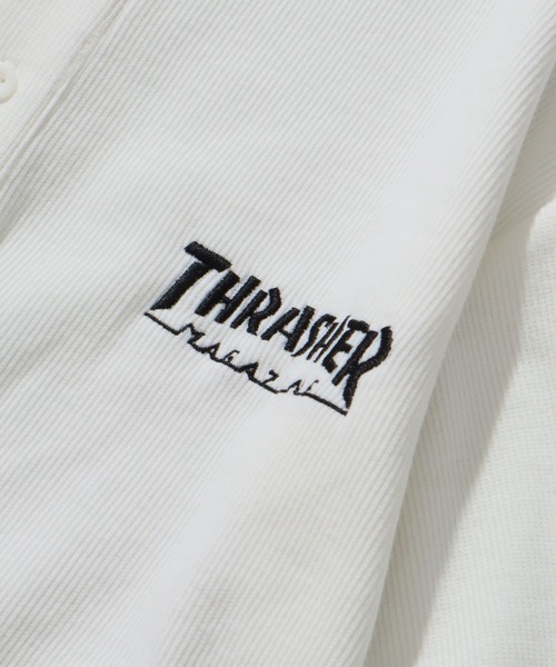 THRASHER(スラッシャー)の「【THRASHER/スラッシャー】ワンポイント刺繍 ヘンリーネックTシャツ(Tシャツ/カットソー・メンズ・ホワイト/ブラック/グレー・S/L/M)」の11枚目の写真
