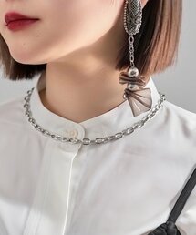 Mavie..7（メヴィセットゥ）の「【Mavie..7】ボリュームチェーンチョーカーネックレス（ネックレス）」