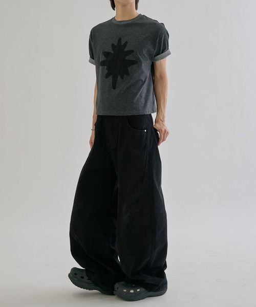 EPNK(イーピーエヌケー)の「Symbol applique Tee / シンボルアップリケT(Tシャツ/カットソー・メンズ・ブラック/ホワイト・SMALL/MEDIUM/LARGE)」の12枚目の写真