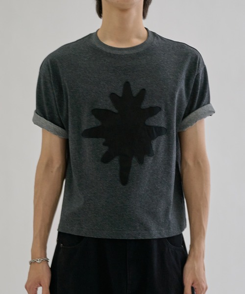 EPNK(イーピーエヌケー)の「Symbol applique Tee / シンボルアップリケT(Tシャツ/カットソー・メンズ・ブラック/ホワイト・SMALL/MEDIUM/LARGE)」の16枚目の写真