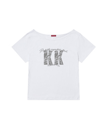 KK CRACK ワンショルダーTシャツ (SSDKNK-107)