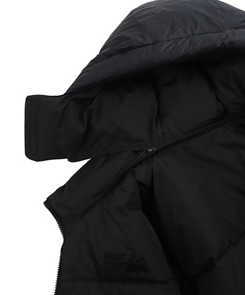 FIRST DOWN（ファーストダウン）の「FIRST DOWN / ファーストダウン：Bubble Down JKT Hood Short：F942111[AST]（ダウンジャケット/コート・メンズ・ブラック・XL/L/M）」の3枚目の写真
