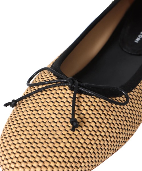 FABIO RUSCONI(ファビオルスコーニ)の「FABIO RUSCONI / rafia ballerina shoes(ファビオルスコーニ ラフィアバレエシューズ 764)(バレエシューズ・レディース・ベージュ・36)」の5枚目の写真
