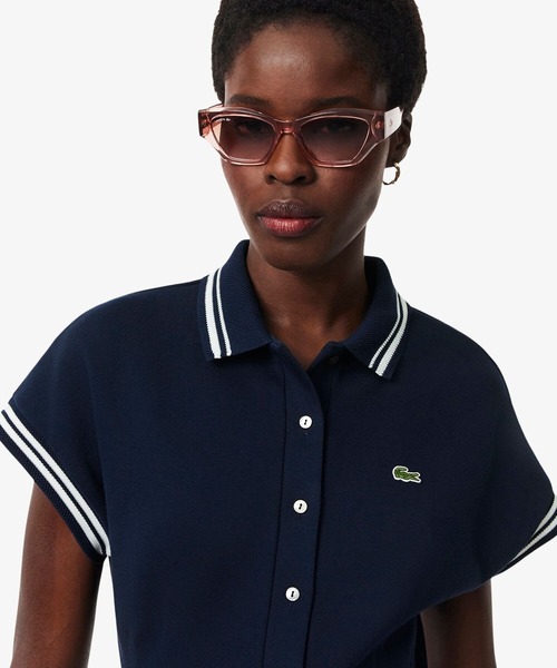 LACOSTE(ラコステ)の「フランスメイド ポロカラーオールインワン(つなぎ/オールインワン・レディース・ブルー系その他・38/36)」の6枚目の写真