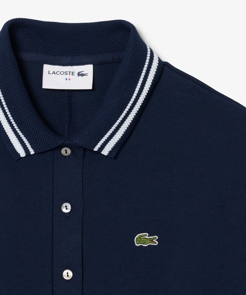 LACOSTE(ラコステ)の「フランスメイド ポロカラーオールインワン(つなぎ/オールインワン・レディース・ブルー系その他・38/36)」の3枚目の写真