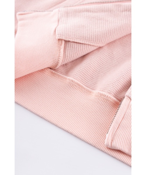 SUPPLIER(サプライヤー)の「ジップフーディ|Multiple Cross Leather Patch Thermal Zip Hoodie|SUPPLIER(パーカー・メンズ・ブラック/ピンク・XX-LARGE/X-LARGE/LARGE/MEDIUM/SMALL)」の10枚目の写真