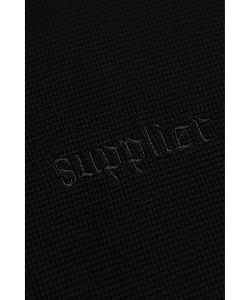 SUPPLIER(サプライヤー)の「ジップフーディ|Multiple Cross Leather Patch Thermal Zip Hoodie|SUPPLIER(パーカー・メンズ・ブラック/ピンク・XX-LARGE/X-LARGE/LARGE/MEDIUM/SMALL)」の15枚目の写真