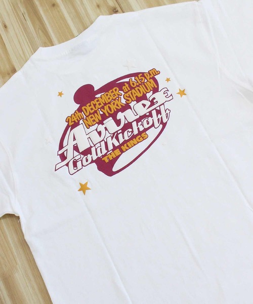 AVIREX(アヴィレックス)の「GOLD KICKOFF PUFF PRINT T-SHIRT(Tシャツ/カットソー・メンズ・ホワイト/ブラック・XXL/M/XL/L)」の6枚目の写真