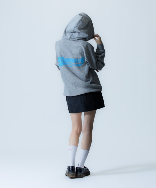 X-girl SPORTS(エックスガールスポーツ)の「MAI S WE FAN GOODS SWEAT HOODIE/マイナビ仙台レディース(スウェット・メンズ・グレー/ネイビー・SMALL/LARGE/X-LARGE/XX-LARGE/MEDIUM)」の10枚目の写真