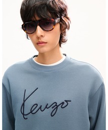 KENZO | 'KENZO Signature' エンブロイダリー スウェット イン コットン(スウェット)