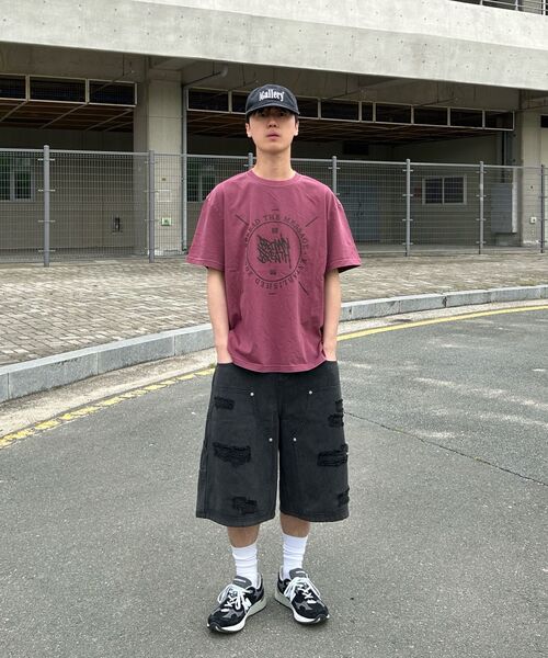 BROWNBREATH(ブラウンブレス)の「STAMP TAG PIGMENT TEE - BURGANDY(Tシャツ/カットソー・レディース・その他・SMALL/MEDIUM/LARGE/X-LARGE)」の6枚目の写真