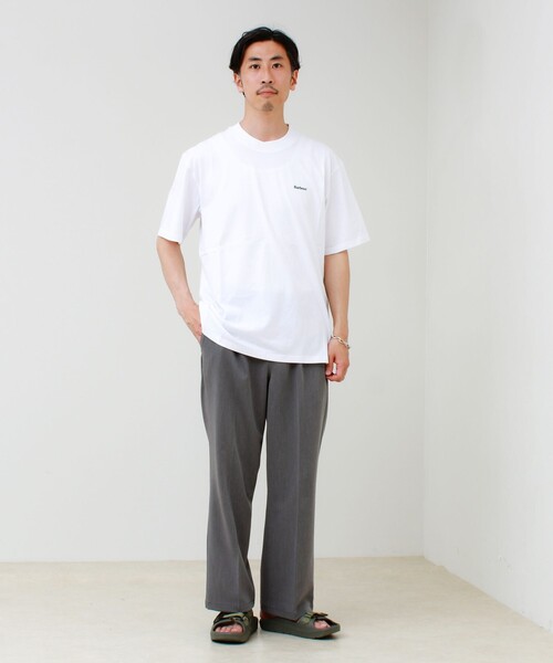 Barbour(バブアー)の「【BARBOUR/バブアー】LOGO OS T-SHIRT(Tシャツ/カットソー・メンズ・グレイッシュブルー/ホワイト/ネイビー/ブラック・40/38)」の5枚目の写真