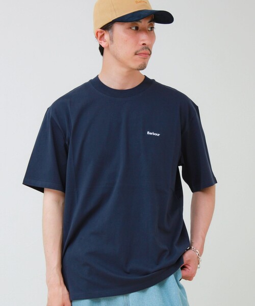 Barbour(バブアー)の「【BARBOUR/バブアー】LOGO OS T-SHIRT(Tシャツ/カットソー・メンズ・グレイッシュブルー/ホワイト/ネイビー/ブラック・40/38)」の12枚目の写真