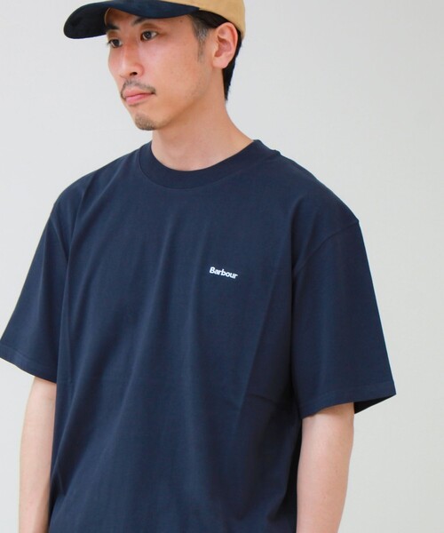 Barbour(バブアー)の「【BARBOUR/バブアー】LOGO OS T-SHIRT(Tシャツ/カットソー・メンズ・グレイッシュブルー/ホワイト/ネイビー/ブラック・40/38)」の13枚目の写真