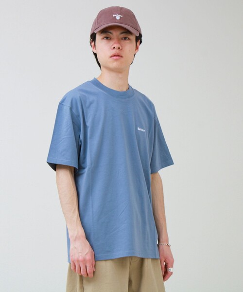 Barbour(バブアー)の「【BARBOUR/バブアー】LOGO OS T-SHIRT(Tシャツ/カットソー・メンズ・グレイッシュブルー/ホワイト/ネイビー/ブラック・40/38)」の18枚目の写真