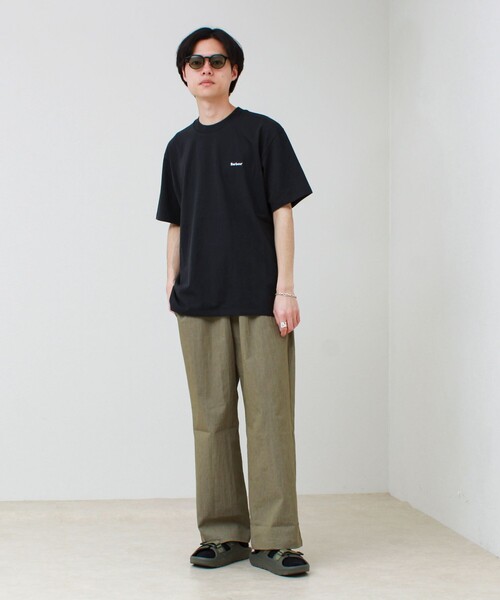 Barbour(バブアー)の「【BARBOUR/バブアー】LOGO OS T-SHIRT(Tシャツ/カットソー・メンズ・グレイッシュブルー/ホワイト/ネイビー/ブラック・40/38)」の22枚目の写真