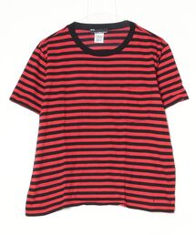 n(n) BY NUMBER (N)INE（エヌエヌバイナンバーナイン）の「ボーダー柄半袖Tシャツ（Tシャツ/カットソー）」