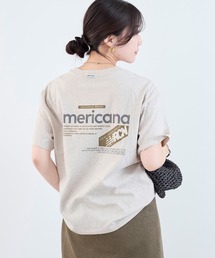 AMERICANA | 【AMERICANA】ラフィー丸胴ロゴプリントTシャツ(Tシャツ/カットソー)
