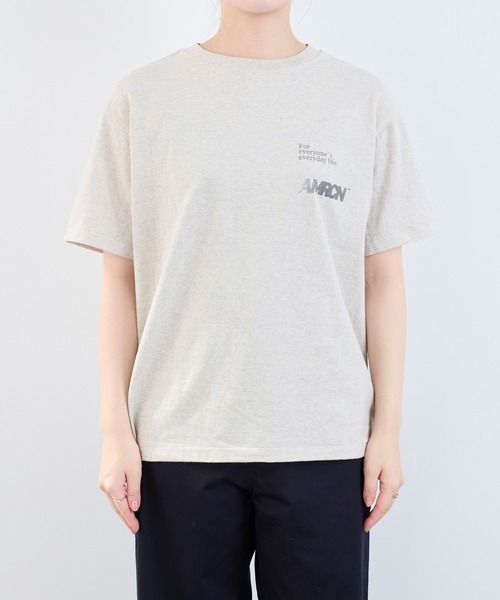 AMERICANA(アメリカーナ)の「【AMERICANA】ラフィー丸胴ロゴプリントTシャツ(Tシャツ/カットソー・レディース・オートミール/ブルー・FREE)」の20枚目の写真