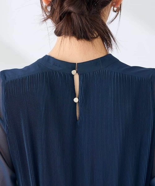 a.v.v（アーヴェヴェ）の「【WEB限定】ランダムプリーツワンピース（ワンピース・レディース・ブルー/ネイビー・36/38/42/40）」の20枚目の写真