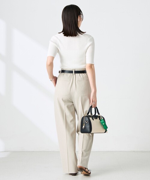 NOLLEY’S Sophi(ノーリーズソフィ)の「《セットアップ対応》ウォッシャブルドライツイルワイドパンツ(その他パンツ・レディース・ダークブラウン/ホワイト/ベージュ・36/34/38)」の17枚目の写真