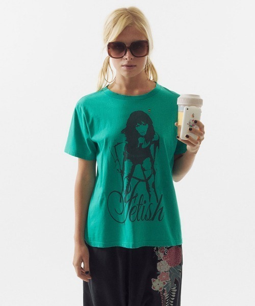 SCULPTOR(スカルプター)の「Distressed Muse Tee(Tシャツ/カットソー・レディース・ホワイト/グリーン/レッド・SMALL/MEDIUM/LARGE)」の10枚目の写真