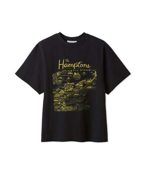 Mila Owen(ミラオーウェン)の「【UVカット】【接触冷感】MapPatternグラフィックTシャツ(Tシャツ/カットソー・レディース・ホワイト/ネイビー/イエロー・F)」の16枚目の写真