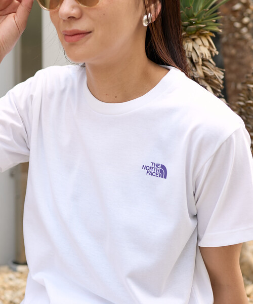 FREAK'S STORE(フリークスストア)の「THE NORTH FACE/ザ・ノース・フェイス S/S Bandana Square Logo Tee/ショートスリーブ バンダナ スクエア ロゴTシャツ(Tシャツ/カットソー・レディース・ネイビー/ホワイト/ブラック・MEDIUM/LARGE)」の8枚目の写真