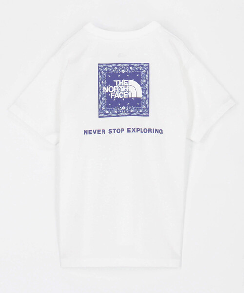 FREAK'S STORE(フリークスストア)の「THE NORTH FACE/ザ・ノース・フェイス S/S Bandana Square Logo Tee/ショートスリーブ バンダナ スクエア ロゴTシャツ(Tシャツ/カットソー・レディース・ネイビー/ホワイト/ブラック・MEDIUM/LARGE)」の19枚目の写真