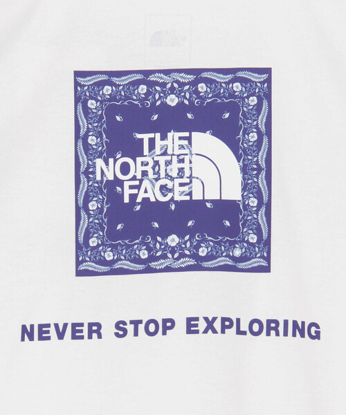 FREAK'S STORE(フリークスストア)の「THE NORTH FACE/ザ・ノース・フェイス S/S Bandana Square Logo Tee/ショートスリーブ バンダナ スクエア ロゴTシャツ(Tシャツ/カットソー・レディース・ネイビー/ホワイト/ブラック・MEDIUM/LARGE)」の22枚目の写真